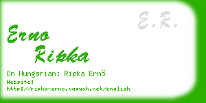 erno ripka business card